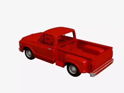1970s Early Vintage Pickup 3D model 3D model