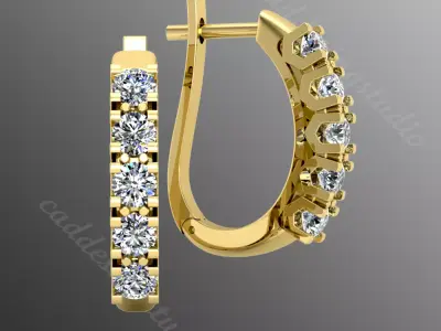 Earrings sm9 3D print model