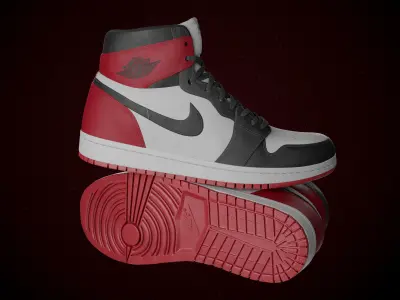 Air Jordan 1 Retro High Detail Model PBR 3D model 3D model