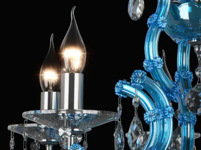 698065 ChampaBlu Osgona Chandelier 3D model