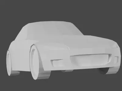 1999 Honda S2000 Low-poly 3D model