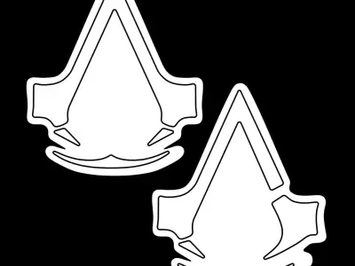 Assassins Creed Neon Sign 3D model