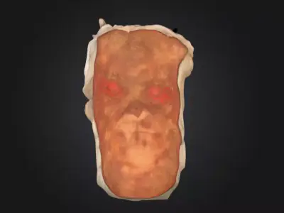 Horned Mask Mystique Low-poly 3D model