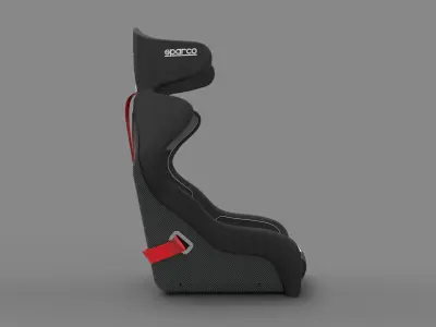 racing seat 3D print model