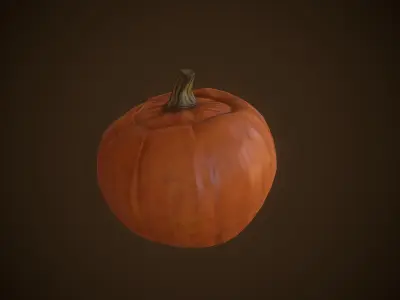 Pumpkin Halloween Low-poly 3D model