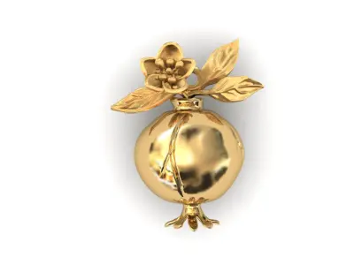 Pomegranate Pendant 3D print model