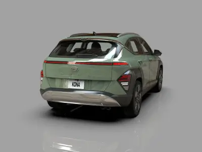 Hyundai Kona EV N-line 3D Model Pack