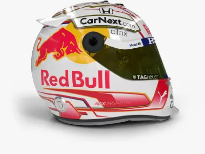 F1 Helmet Verstappen  Low-poly 3D model