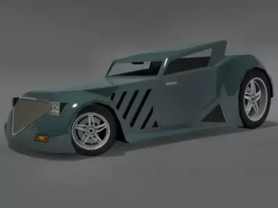 Titan pickup truck Low-poly 3D model