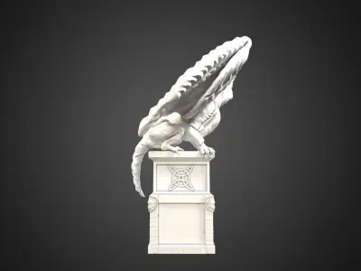 Dragon Statue  3D print model purchase