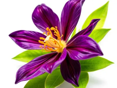 Vibrant Purple Flower D Model Pack Low-poly 3D model