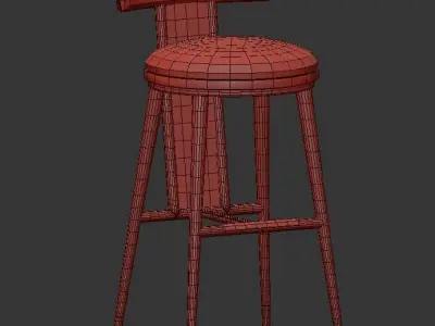 Bar Chair Blakey by Mezzocollection 3D model