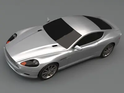 Aston Martin DB 9 restyled coupe car 3D model