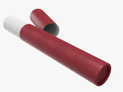 Scroll holder tube 3D model