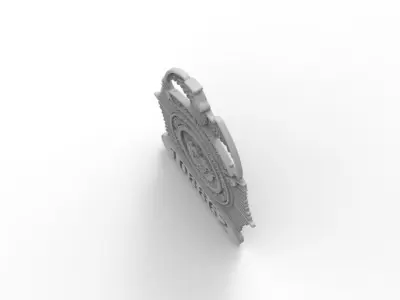 placa policia  3D print model