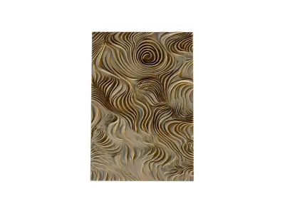 mural decor set wall panel 07 3D model