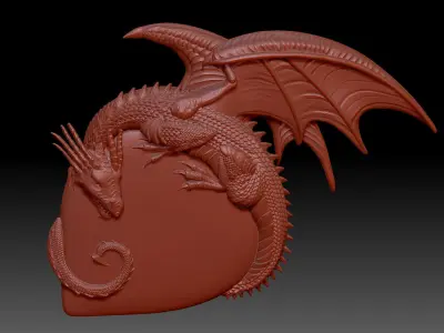 Dragon heart 3D print model