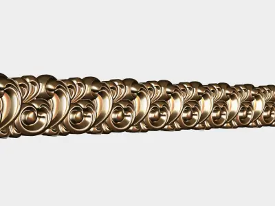 Carved decor for cnc 56 3D model