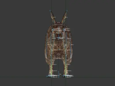 Rabbit Low-poly 3D model shop