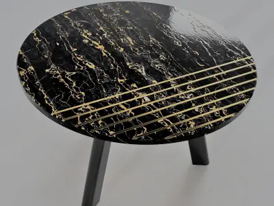 Round side table 3D model