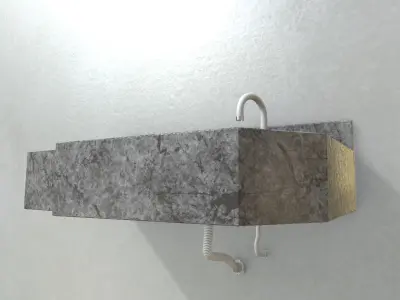Marble Sink - Low Poly - Game Ready Low-poly 3D model