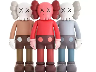 kaws companion figure 3D model