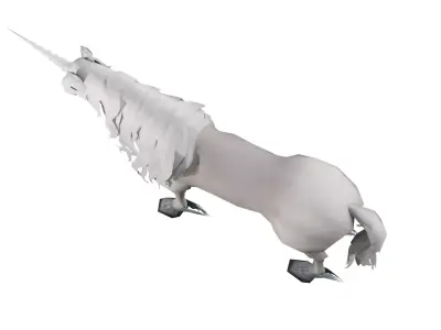 Animated Low-poly Unicorn Low-poly 3D model