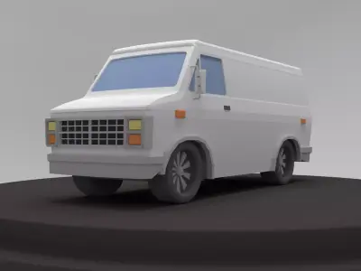 Low Poly Van Low-poly 3D model by artist286b