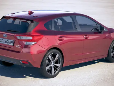 Subaru Impreza Estate EU 2018 3D model