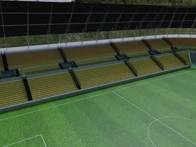 Football Stadium Low-poly 3D model get
