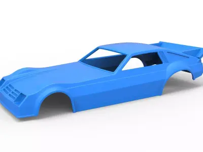 Shell of Vintage Funny Car Scale 1 to 25 3D print model