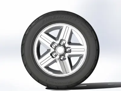 Wheels for scale model of Camaro IROC-Z 1985 3D print model