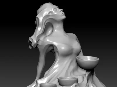 woman sculpture 3D print model