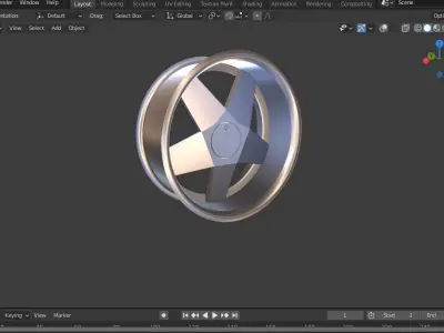 Borbet brand Wheels Low-poly 3D model