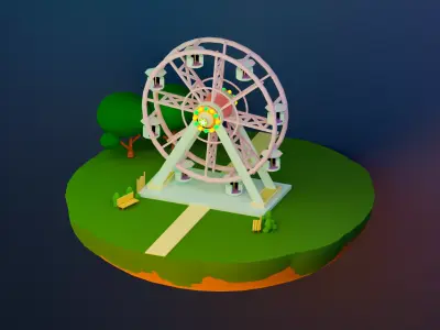 ferris wheel Free 3D model buy