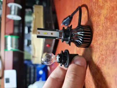 Citroen C5 X7 HP19W to H7 LED adapter Free 3D print model