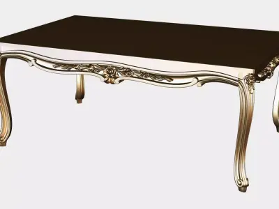 Carved tea table for cnc 14 3D model