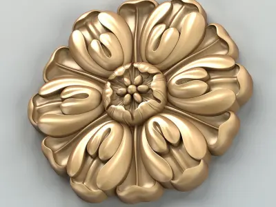 Round rosette 028 3D model