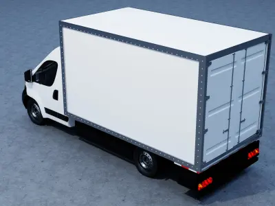 Box Truck Low-poly 3D model