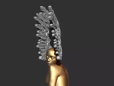 Angel Garden Statue  Wing 3D print model