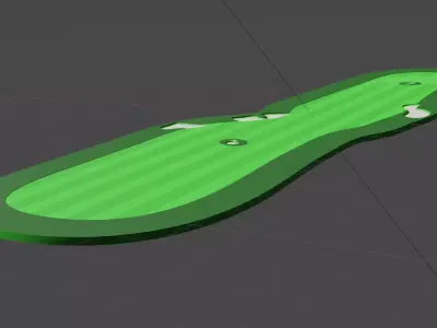 Golf Hole 3D model