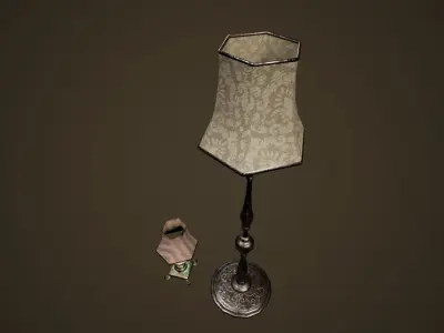 Antique Lamps - PBR Game Ready Low-poly 3D model