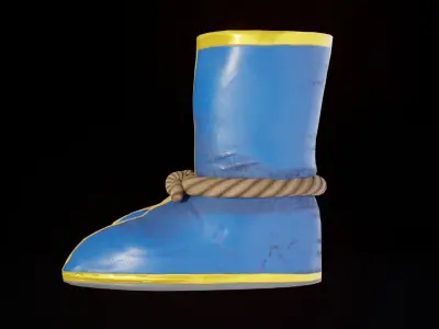 Goku Shoes Free low-poly 3D model