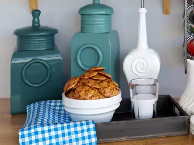 Decorative set for Kitchen 3D model