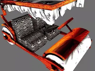 Fred Flintstone car 3D model