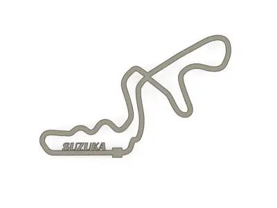 Suzuka F1 Racing Track 2025 3D print model