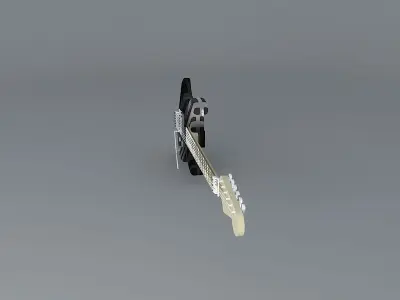 Eddie Van Halen unchained guitar Free 3D model