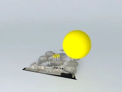 Voynich manuscript rosettes Free 3D model