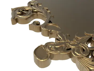 carved frame 3D model 25