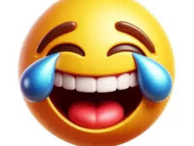3D Laughing Emoji with Tears of Joy 3D model